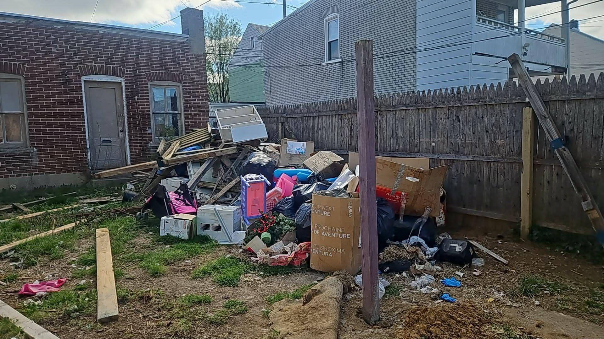 Before - Junk Pile That Needs Removal