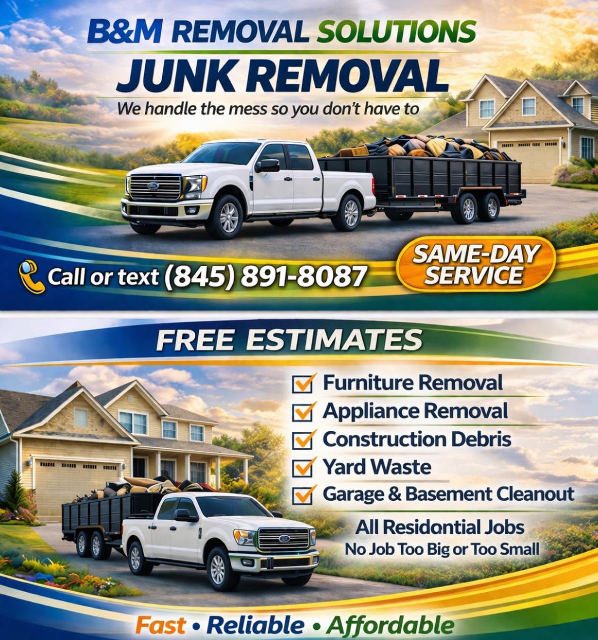 B&M Removal Solution - Professional Junk Removal Services